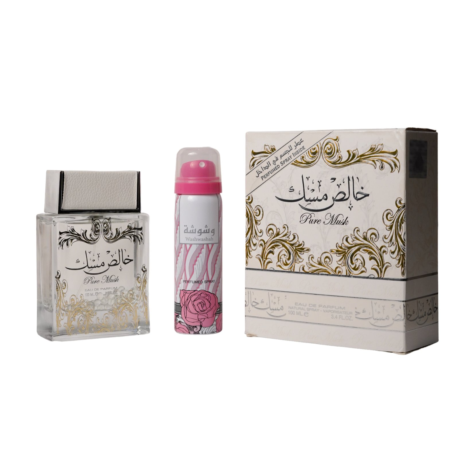 Pure Musk Perfume 100ml with 50ml Deo – Clean & Long-Lasting Fragrance Set for Men & Women