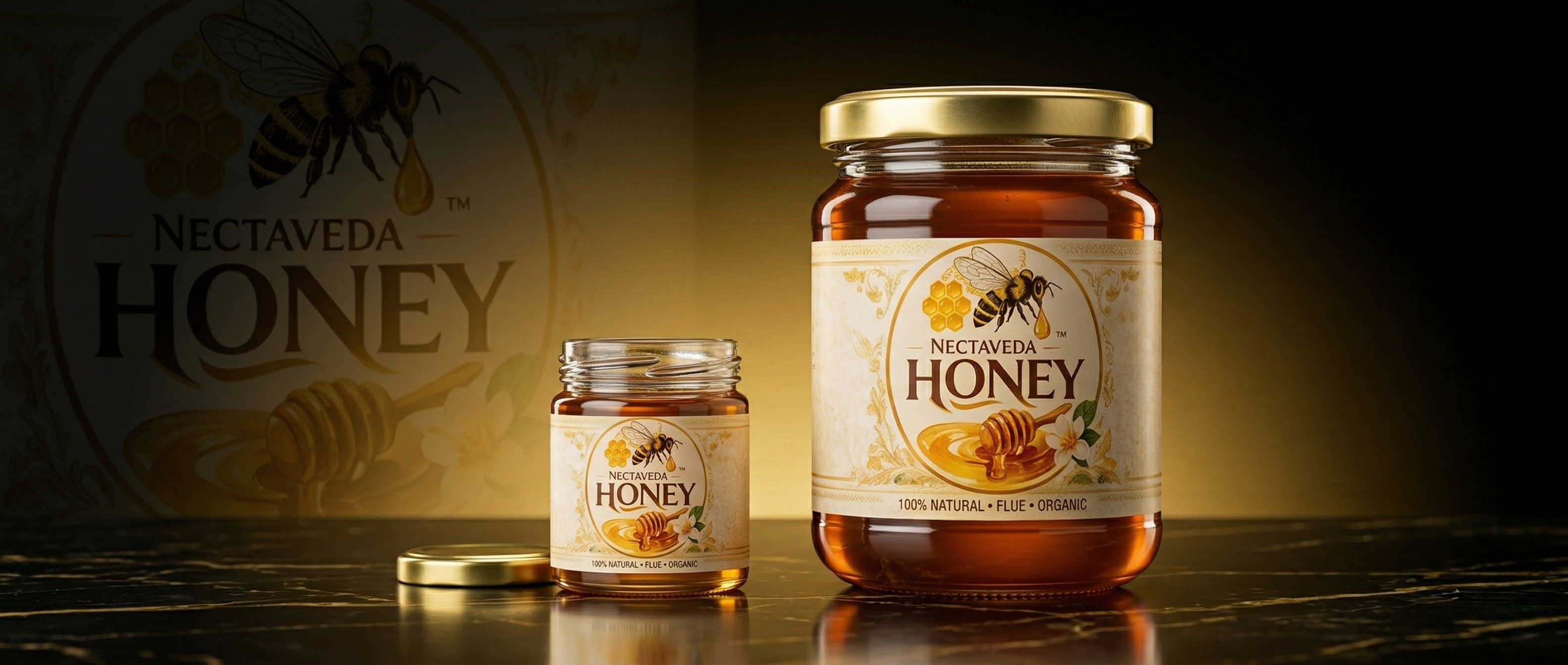 Pure, raw honey sourced from nature — limited-time launch offer.