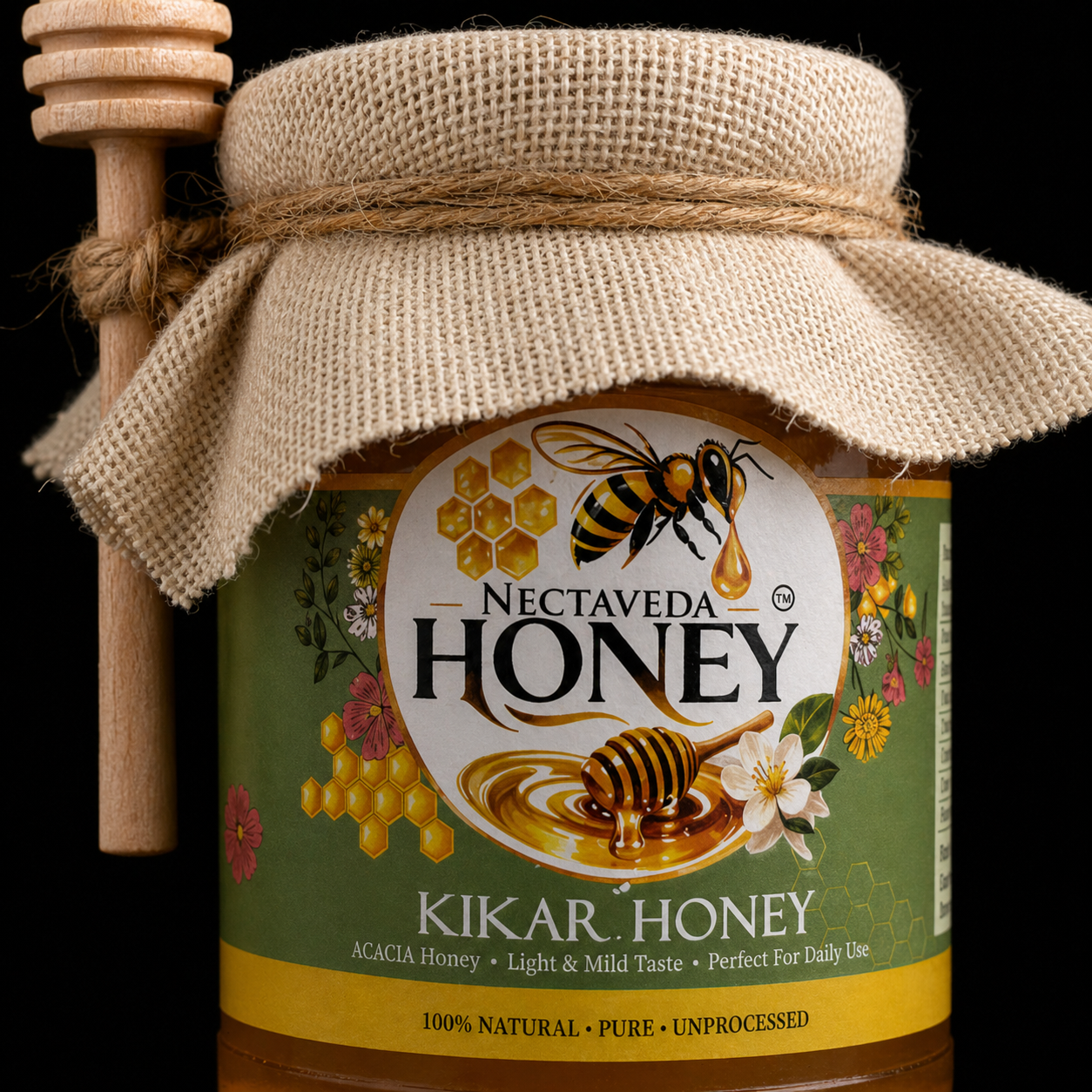 Nectaveda Kikar Honey – Pure Acacia Honey